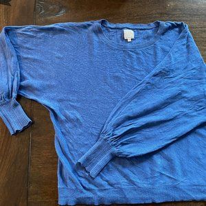 Des Petits Hauts - "Bazoum" Balloon sleeve linen sweater